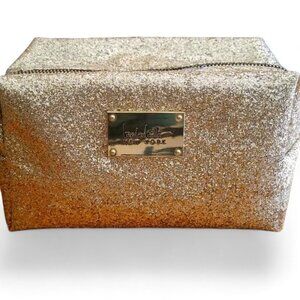 Gold Sparkly Cosmetic Bag Nicole Miller